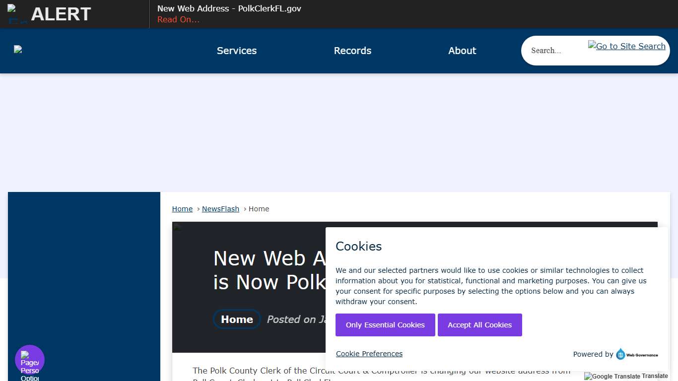 New Web Address - PolkCountyClerk.net is Now PolkClerkFL.gov • Polk County Clerk, FL